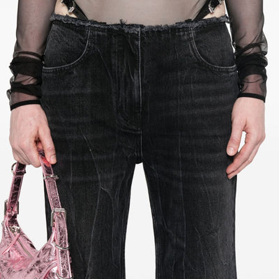 Givenchy Wide-leg denim cotton jeans