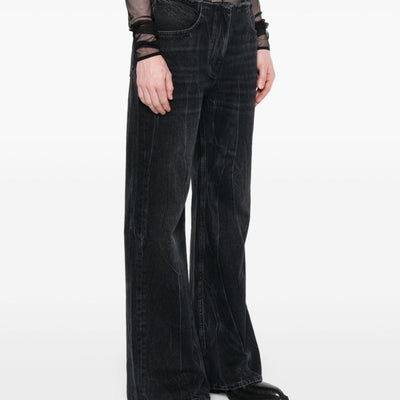 Givenchy Wide-leg denim cotton jeans