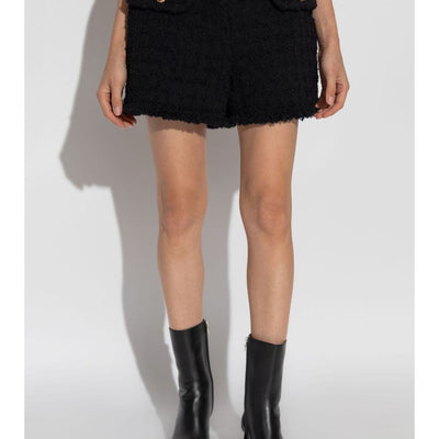 Versace Heritage tweed mini shorts