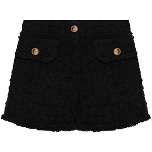 Versace Heritage tweed mini shorts