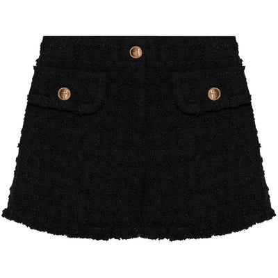 Versace Heritage tweed mini shorts