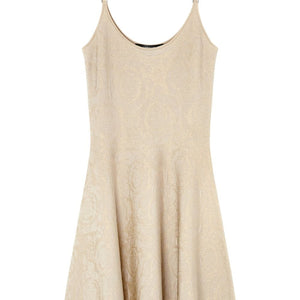 Versace Barocco jacquard flared mini dress