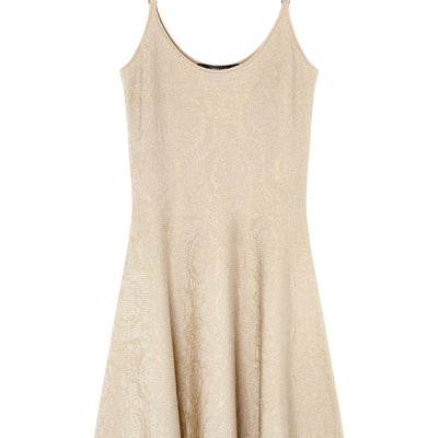 Versace Barocco jacquard flared mini dress
