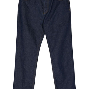 Maison Kitsuné Mid-rise straight-leg trousers
