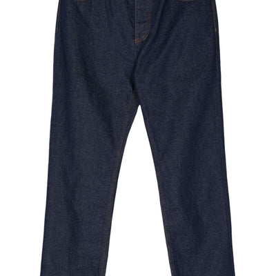 Maison Kitsuné Mid-rise straight-leg trousers