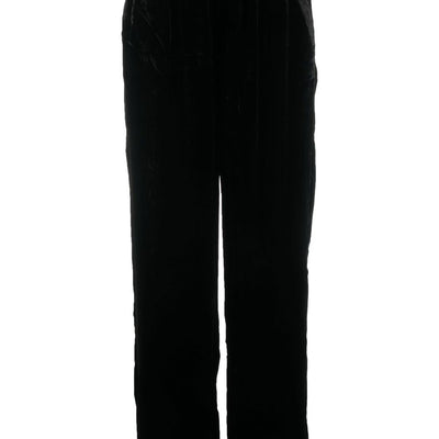 Gold Hawk Velvet wide-leg trousers