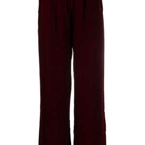 Gold Hawk Velvet wide-leg trousers
