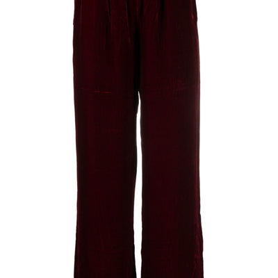 Gold Hawk Velvet wide-leg trousers