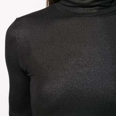 Majestic Lurex high-neck sweater