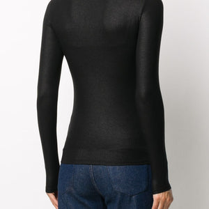 Majestic Lurex high-neck sweater