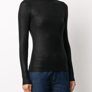 Majestic Lurex high-neck sweater