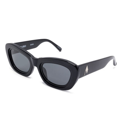 The Attico Black & Silver Sunglasses
