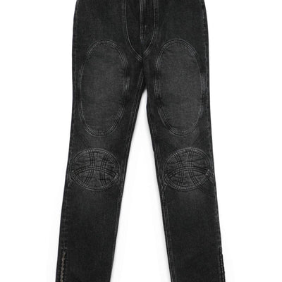 Jean Paul Gaultier Padded deatils denim jeans