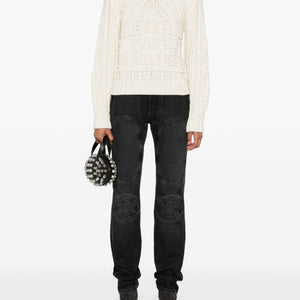 Jean Paul Gaultier Padded deatils denim jeans