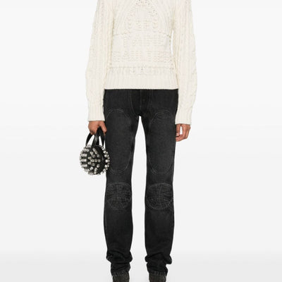 Jean Paul Gaultier Padded deatils denim jeans