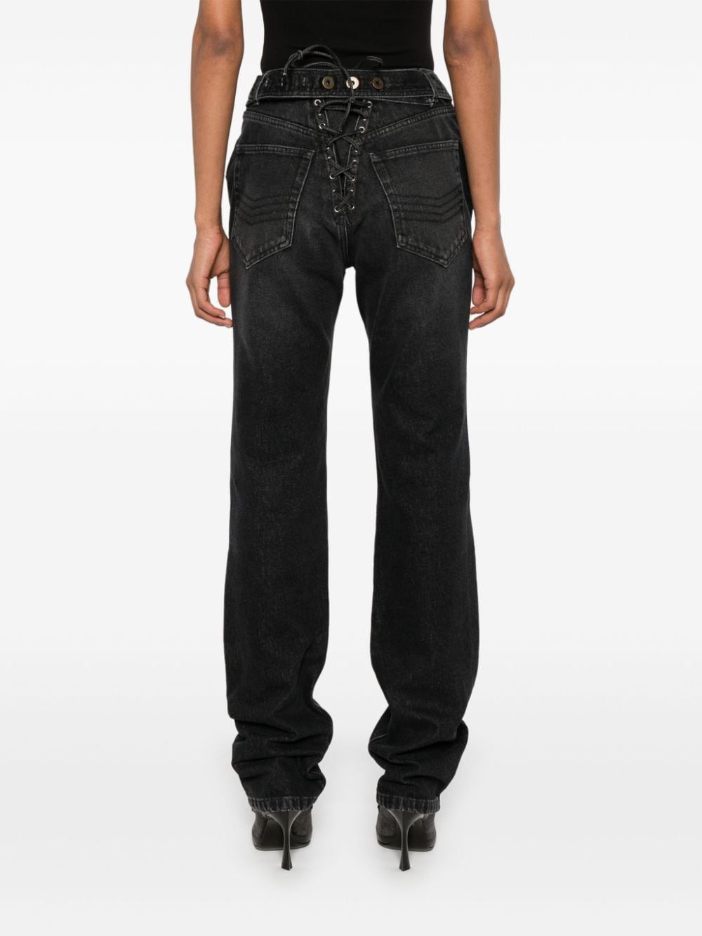 Jean Paul Gaultier Padded deatils denim jeans