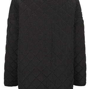 Sandbeige Nylon quilted jacket