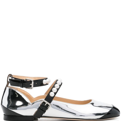 Mach & Mach two-tone ballerina shoes