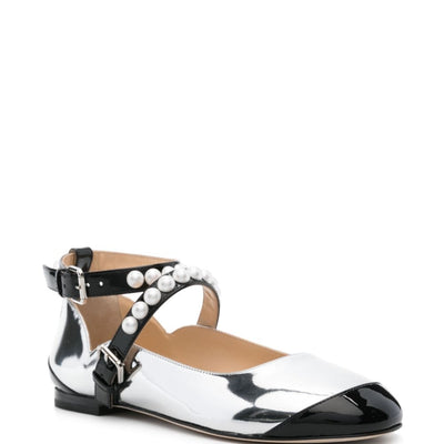 Mach & Mach two-tone ballerina shoes
