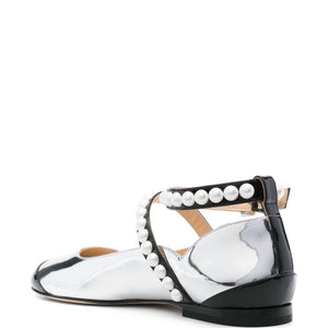 Mach & Mach two-tone ballerina shoes