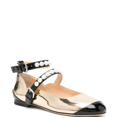 Mach & Mach two-tone ballerina shoes