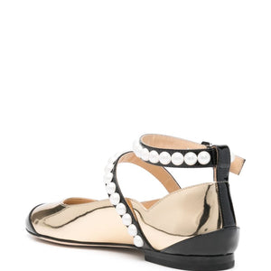 Mach & Mach two-tone ballerina shoes