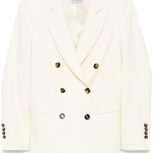 Alberto Biani Wool double-breasted jacket