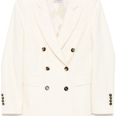 Alberto Biani Wool double-breasted jacket