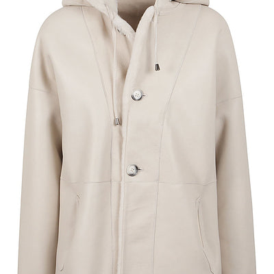 Enes Fur hooded jacket