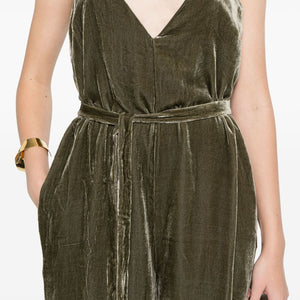 Gold Hawk Velvet jumpsuit