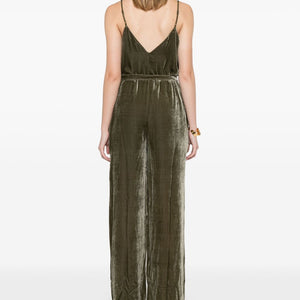 Gold Hawk Velvet jumpsuit