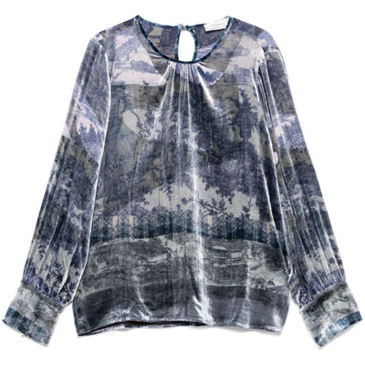 Pierre Louis Mascia Silk printed blouse