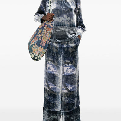 Pierre Louis Mascia Silk printed blouse