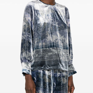Pierre Louis Mascia Silk printed blouse