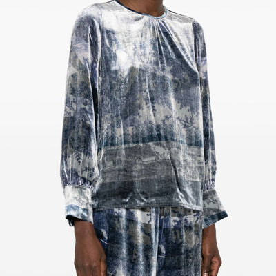 Pierre Louis Mascia Silk printed blouse