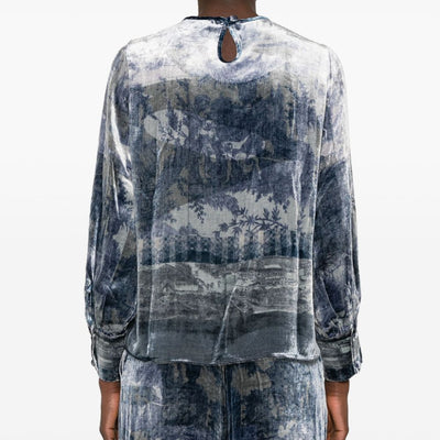 Pierre Louis Mascia Silk printed blouse