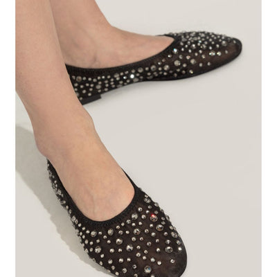 Tory Burch crystal embellished ballerina shoes