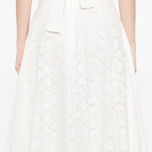 Zimmermann Crush embroidered midi skirt