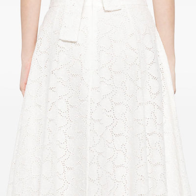 Zimmermann Crush embroidered midi skirt