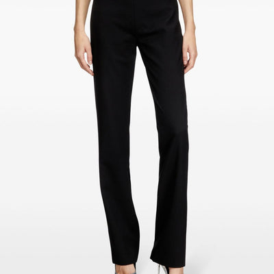 Diesel Oval D logo plaque high-waisted Wool blend trousers