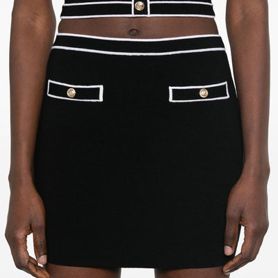 Alice + Olivia Cotton mini skirt