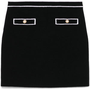 Alice + Olivia Cotton mini skirt