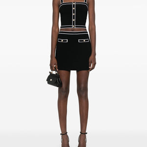 Alice + Olivia Cotton mini skirt