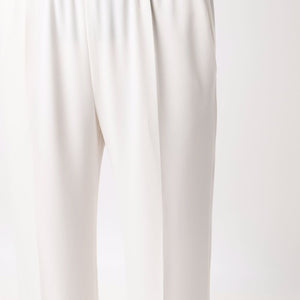 Alberto Biani White Cady Elasticated Trousers