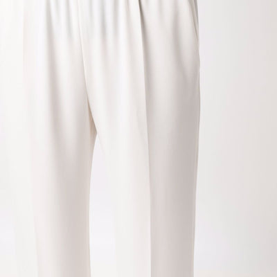 Alberto Biani White Cady Elasticated Trousers