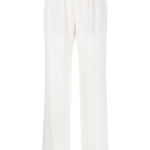 Alberto Biani White Cady Elasticated Trousers