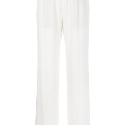 Alberto Biani White Cady Elasticated Trousers