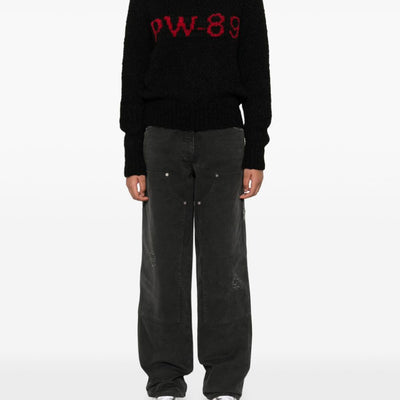 Golden Goose jeans with distressed effect and front patches