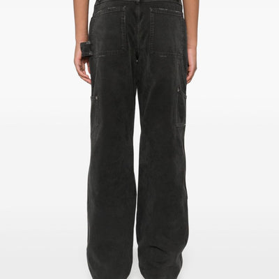 Golden Goose jeans with distressed effect and front patches