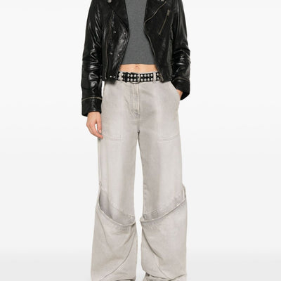 Golden Goose leather jacket with shiny effect